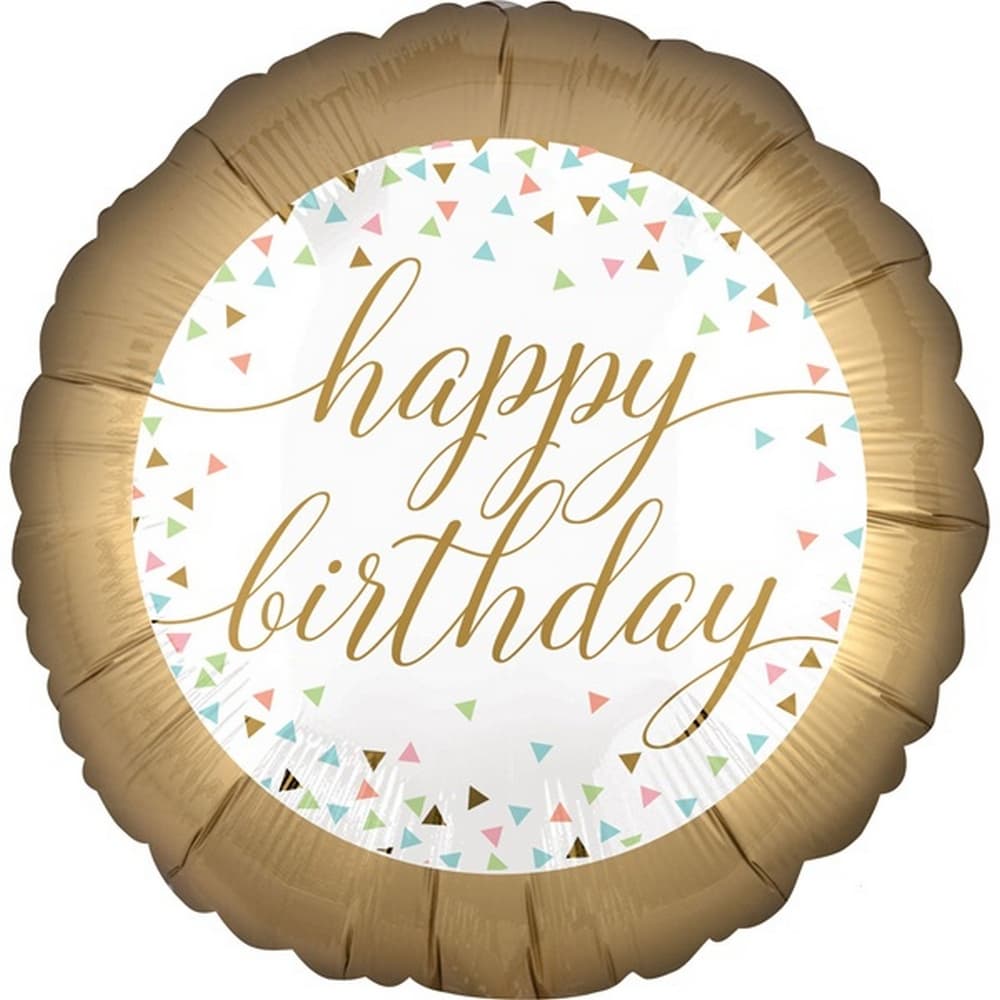 Anagram Happy Birthday Confetti Fun Foil Balloon 18in
