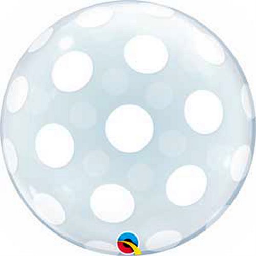 Bild av Qualatex 20in Deco Big Polka Dot Bubble Balloon