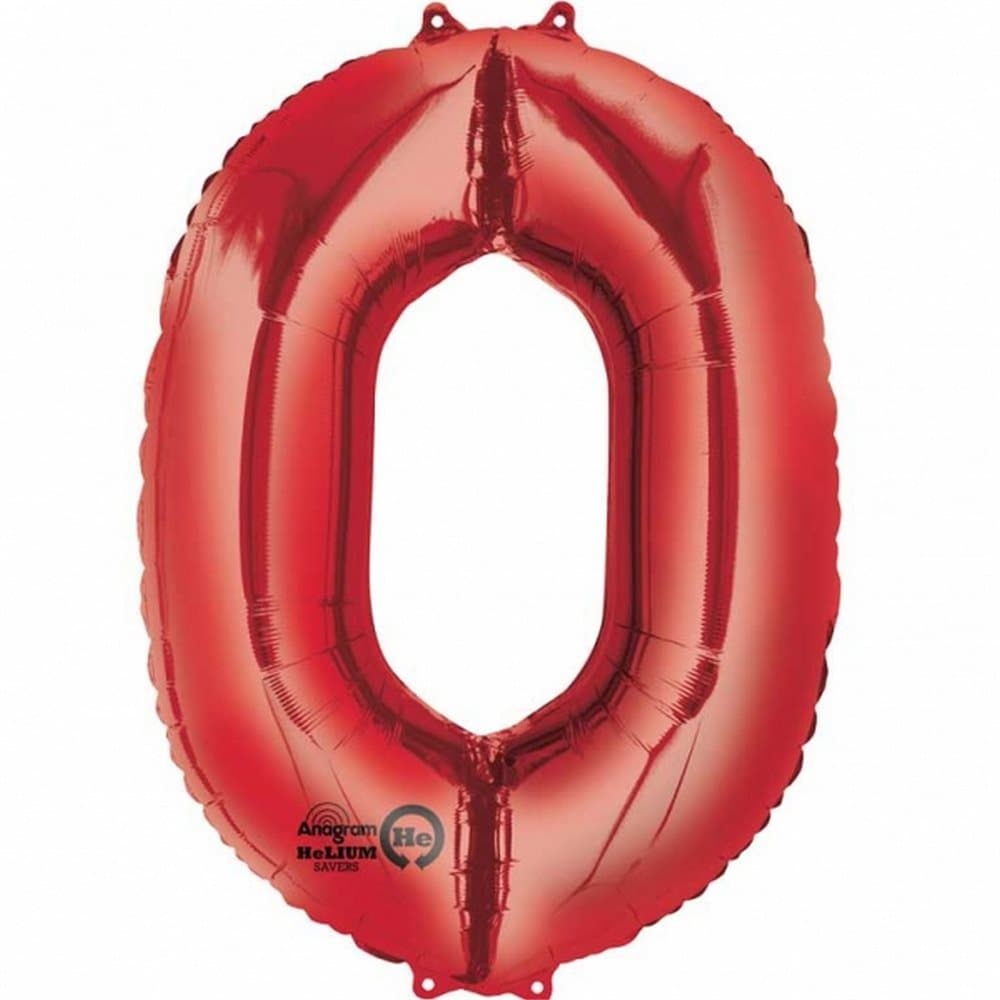 Amscan Supershape Red Number Balloons