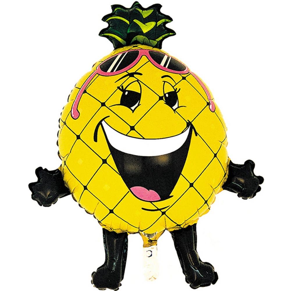 Oaktree 32 Inch Pineapple Shaped Foil Party Balloon