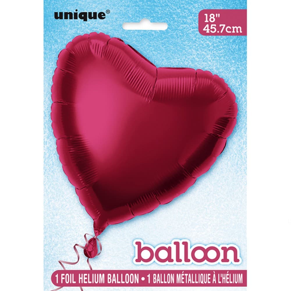 Unique Party Heart Foil Balloon (Pack Of 5)