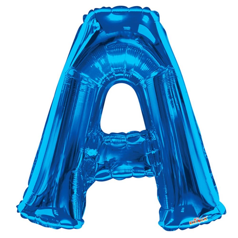 Kaleidoscope 34 Inch Foil Letter Blue Balloon