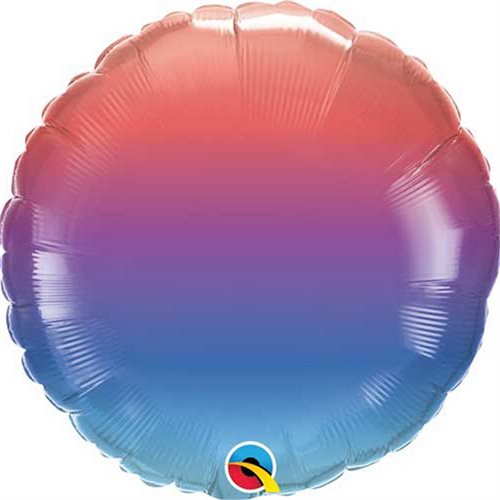 Bild av Qualatex Vintern Ombre rund folie ballong