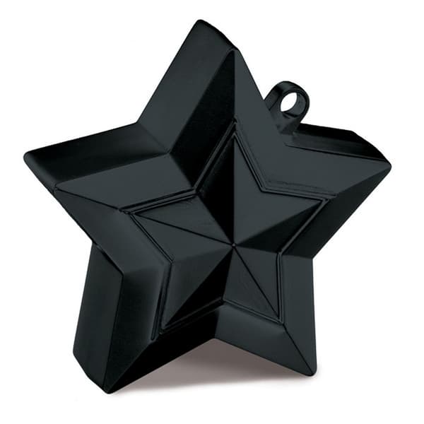 Qualatex Black Plastic Star Balloon Weight