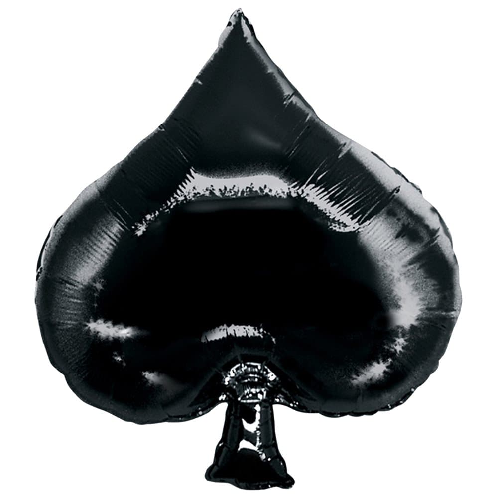 Oaktree Betallic 34 Inch Casino Spade Shaped Balloon
