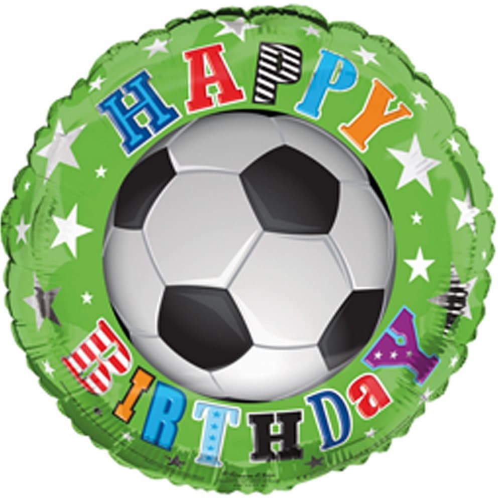 Simon Elvin 18 Inch Happy Birthday Football Foil Balloon