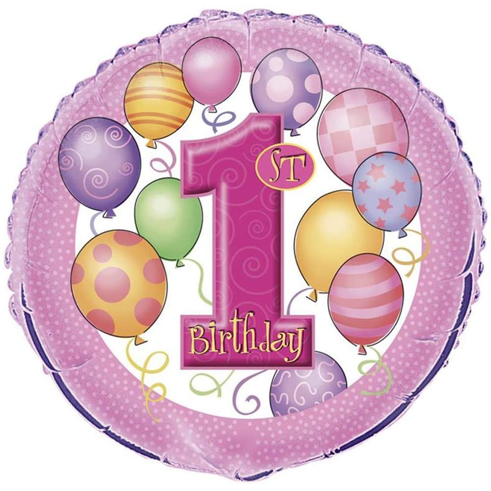 Unique 1st Birthday Foil Balloon