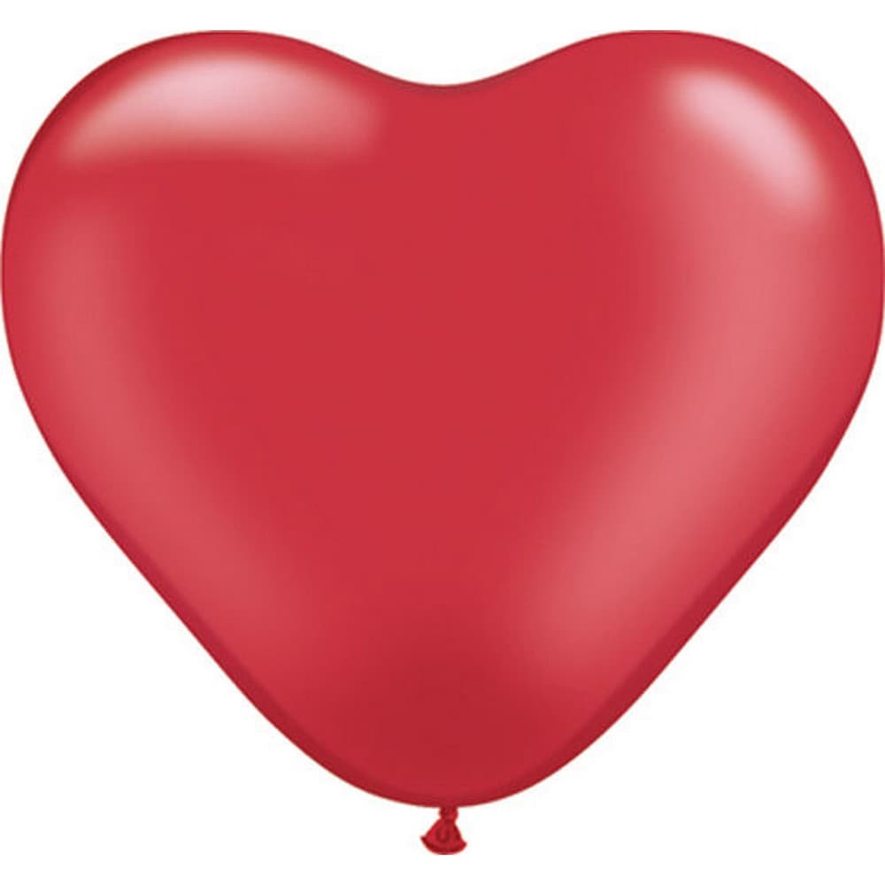 Qualatex Heart Latex Balloons (Pack of 100)