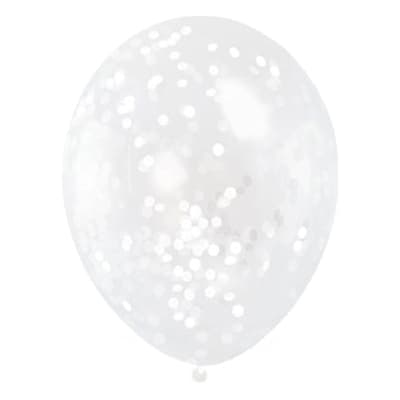 Konfettiballonger Vit