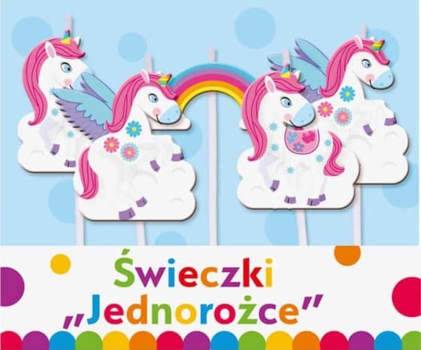 GoDan Candles Pikery Unicorn - 5 pcs. Universal