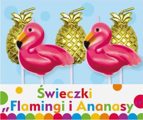 GoDan Candles Pikery Flamingos and Pineapples - 5 pcs universal