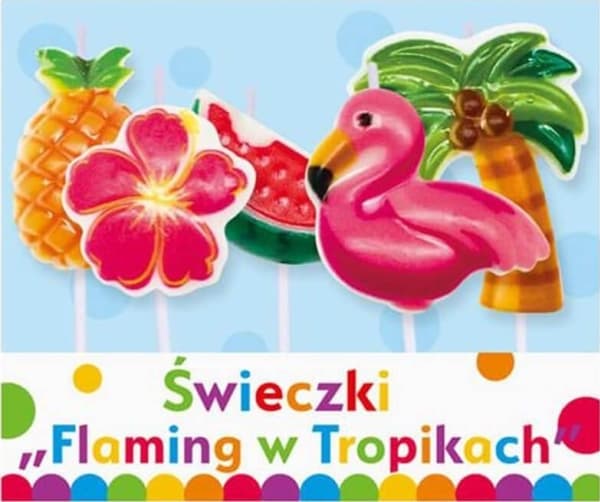 GoDan Candles Pikery Flamingo in the tropics - 5 pcs. Universal
