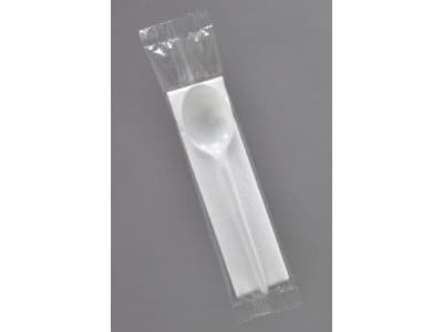 Huhtamaki teaspoon medium 125mm transparent, stackable 100 pieces per package (PP0229)