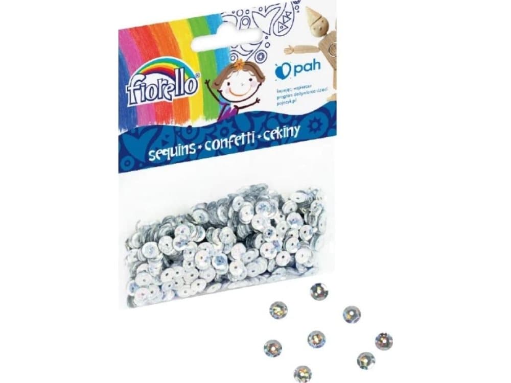 Fiorello Confetti sequins silver circle FIORELLO