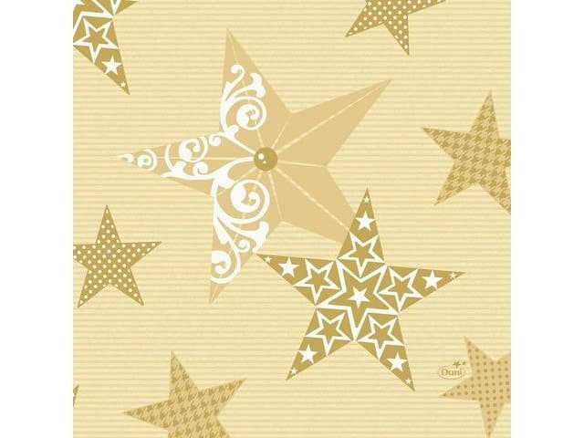 Duni Duni Napkin 3-ply 33x33cm Christmas walk of fame 50/p (PP0393)