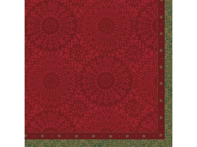 Duni Napkin duni dunilin 40x40cm, festiva charm, red 12/p