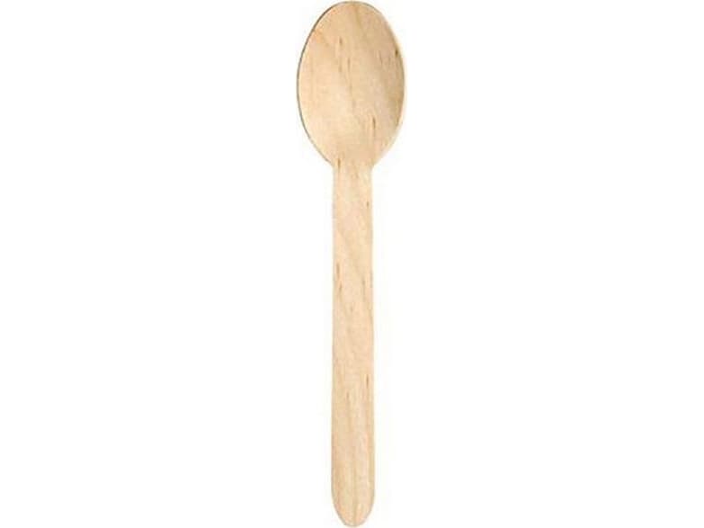 Staples staples spoon disposable biodegradable wooden 100 pieces per package (C00084)