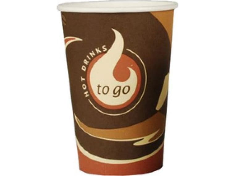 Staples papstar drink cups made of paper to go 200ml 9.1cm 50 pieces per pack (PP0440)