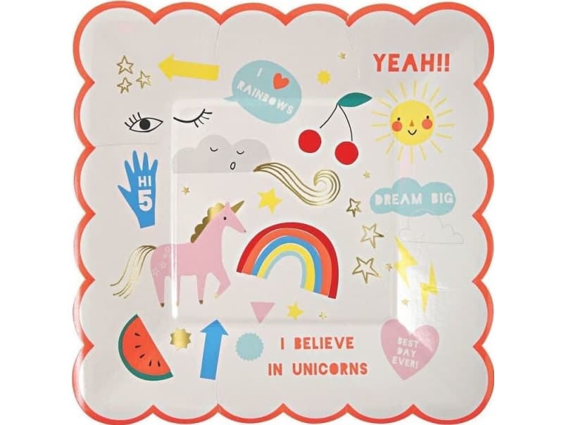 Meri Meri set of 8 paper plates