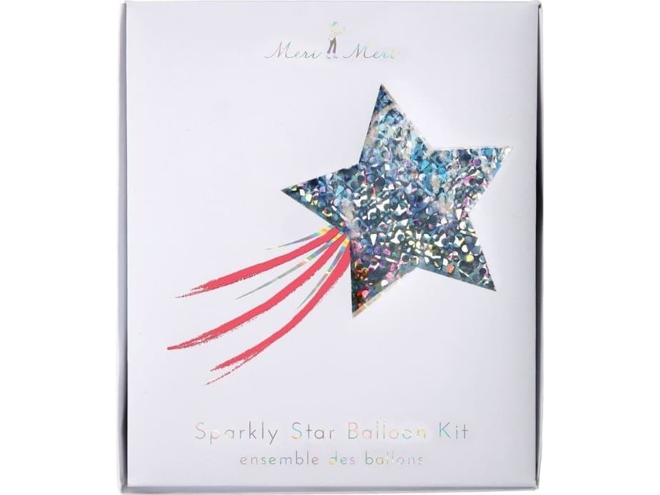 Meri Meri Meri Meri - Silver Sparkly Star Balloon Kit