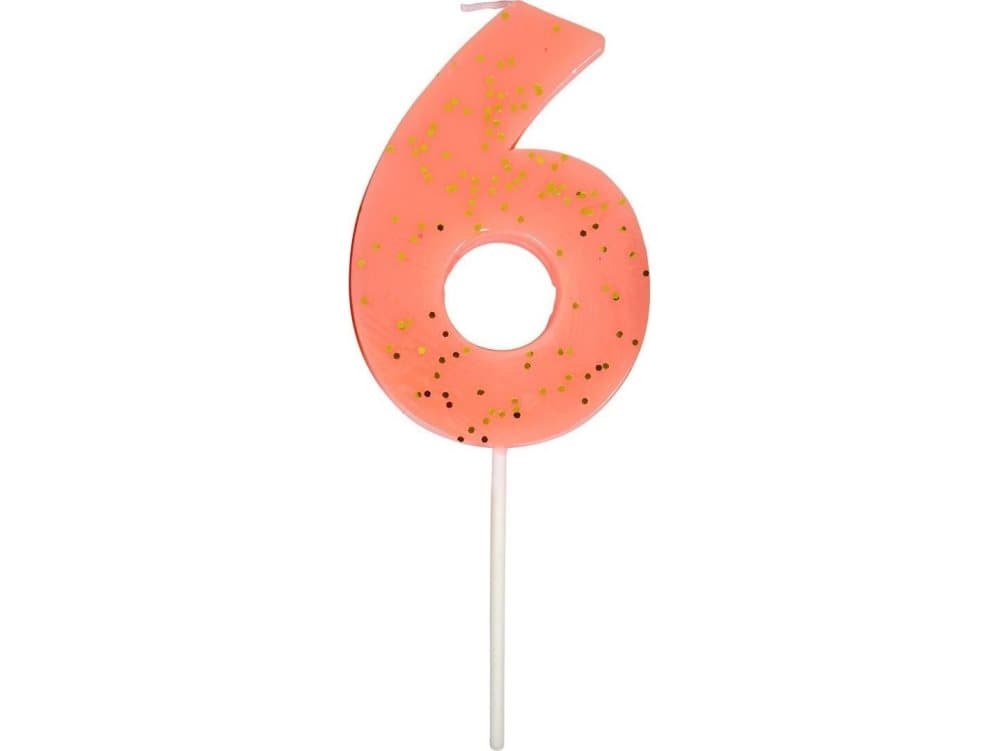 Meri Meri Meri Meri - Number 6 Candle