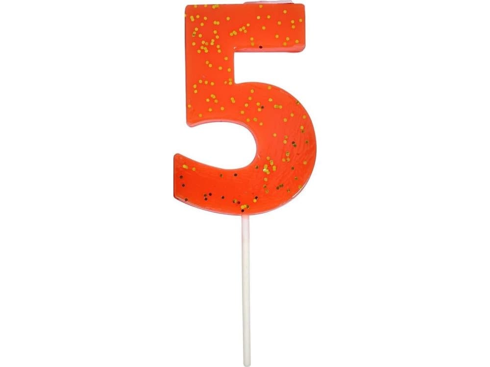 Meri Meri Meri Meri - Coral Number 5 Candle