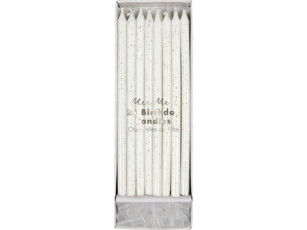 Meri Meri Meri Meri – Silver Glitter Bday Candles
