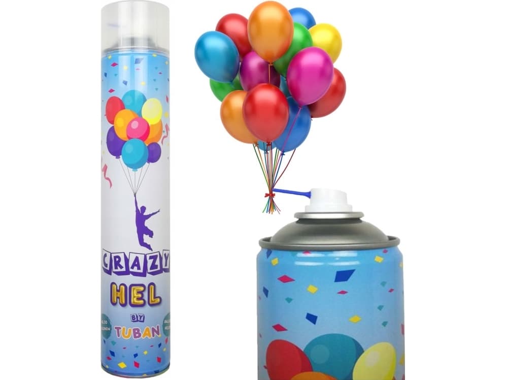 TUBAN Helium in a can of Crazy Hel