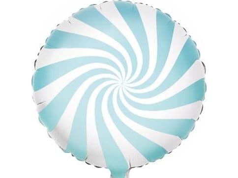 Party Deco Yummy Folieballong, Godteri, Lyseblå, 45cm Universal