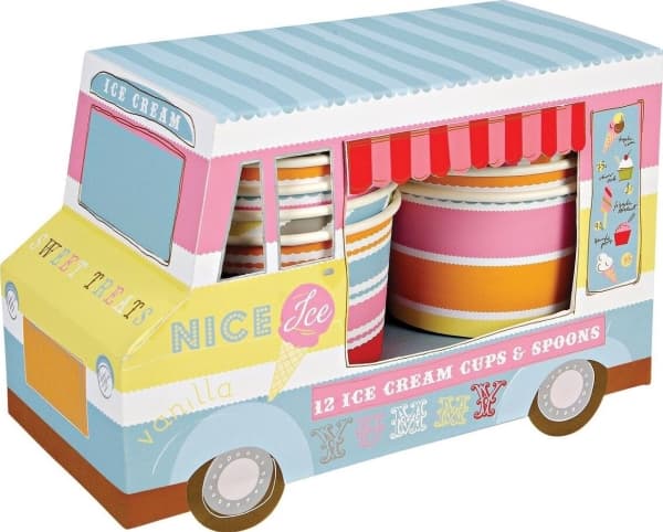 Meri Meri Meri Meri - Ice Cream Van W/Cups N Spoons