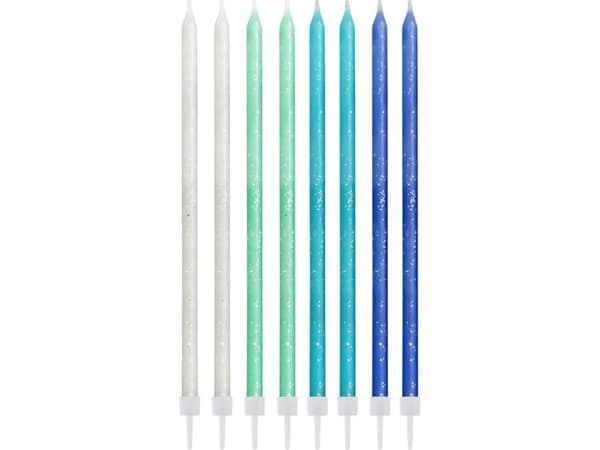 Godan Birthday candles, blue mix - 14.5 cm - 24 pcs. Universal