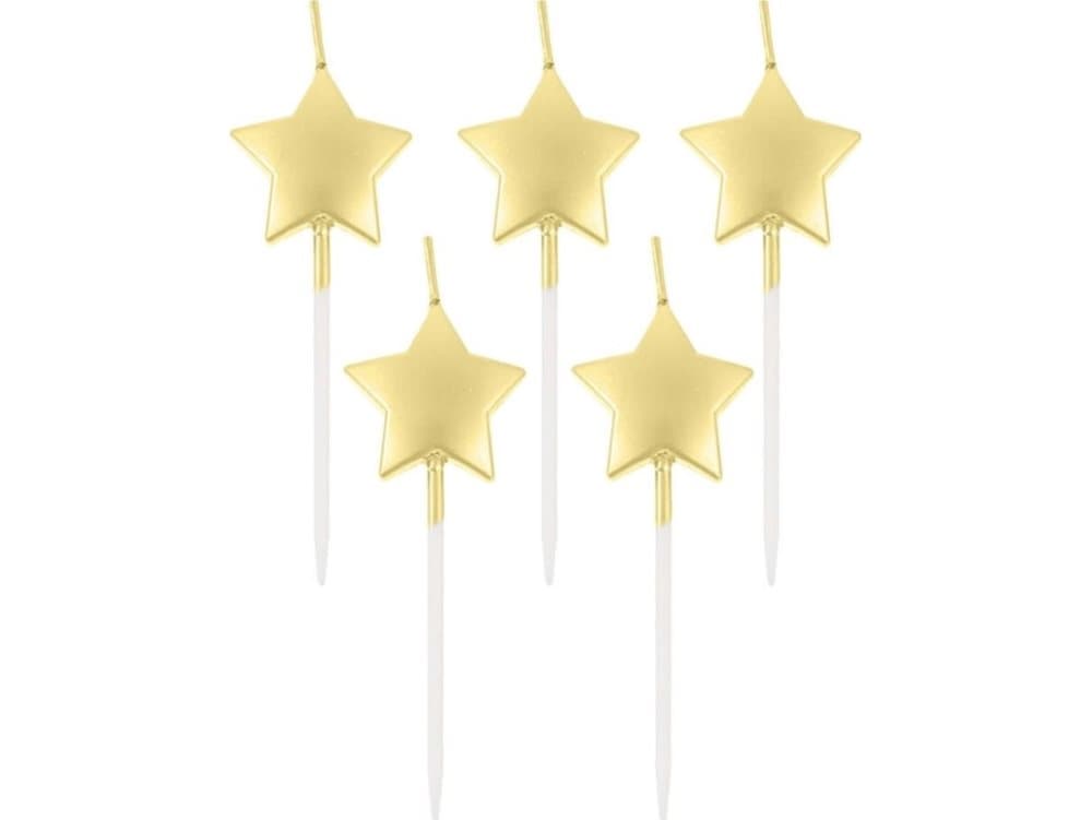 Godan Picery candles Gold stars - 5 pcs universal