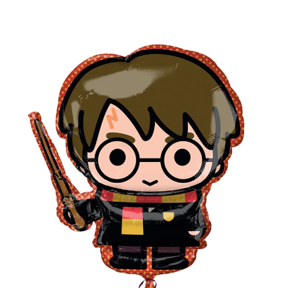 Harry Potter Supershape Foil Balloon Black/Brown One Size