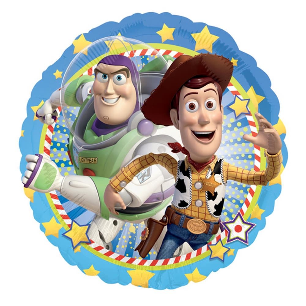 Amscan 18 Inch Disney Toy Story Woody & Buzz Circular Foil Balloon