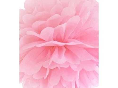 Stor pompom Rosa