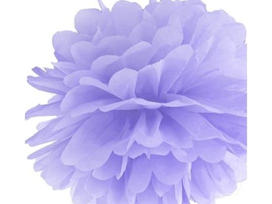 Party Deco Tissue paper pompom, light lilac, 35 cm universal