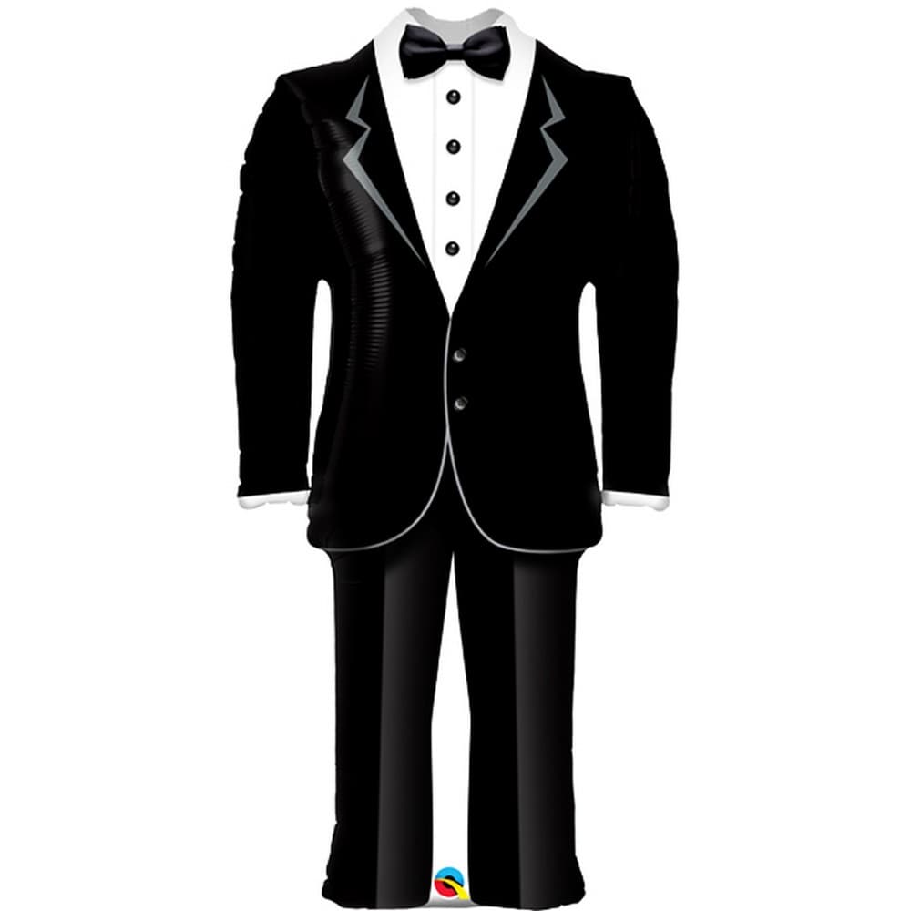 Qualatex 39in Grooms Tuxedo Shaped Foil Balloon