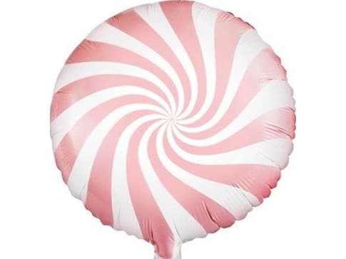 Party Deco Yummy Candy foil balloon, light pink, 45cm universal