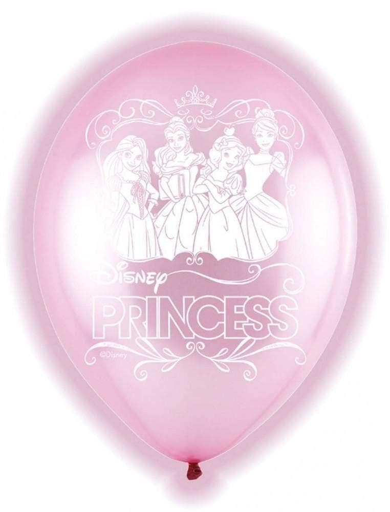 Prinsessebursdag LED Ballonger 5 stk - 28cm