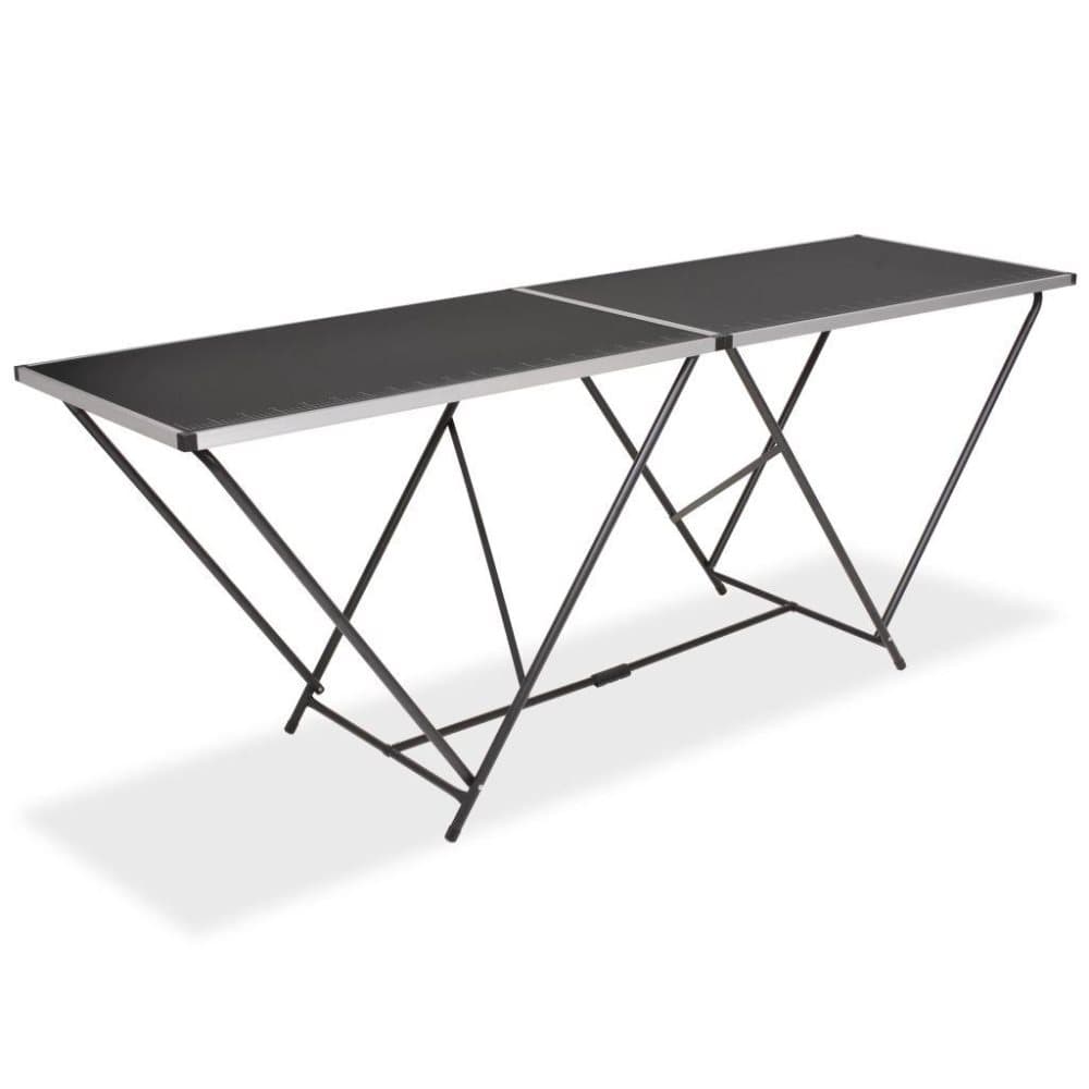 vidaXL Taittuva tapetointipöytä MDF ja alumiini 200x60x78 cm