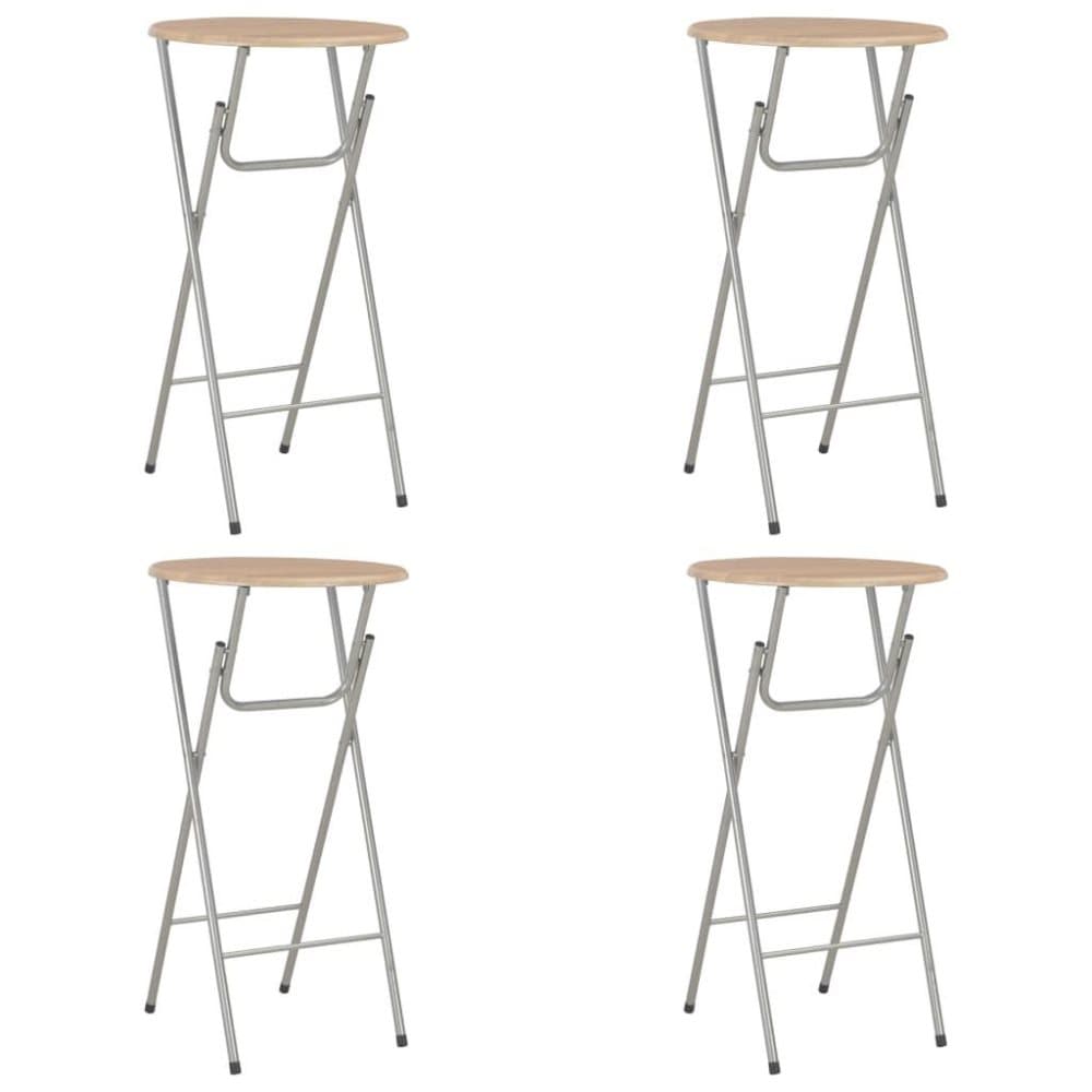 vidaXL Baaripöydät 4 kpl tammi 60x112 cm MDF