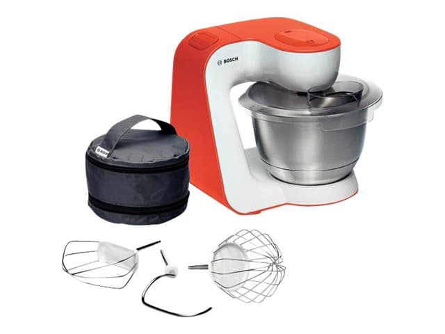 Bosch MUM54I00, Stativmixer, Orange, Rostfritt stål, Vit, 1,1 m, 3,9 l, 900 W, 282 mm