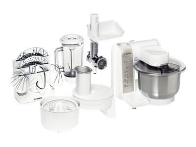 Bosch MUM4880 - Matberedare - 600 W - silver/vit