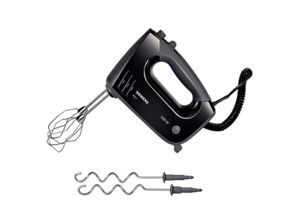 Siemens MQ96500, Handmixer, Svart, Grå, 1,3 m, CE, VDE, Plast, 500 W