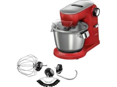 Bosch MUM9A66R00, 5,5 l, CE, VDE, Röd, Silver, Rotations-, Rostfritt stål, 1600 W