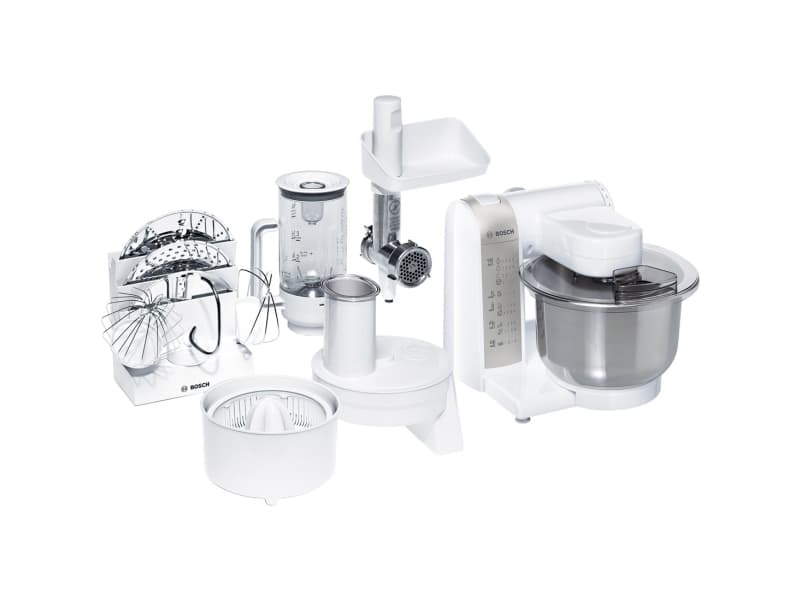 Bosch MUM4856EU - Matberedare - 600 W - vitt/silver