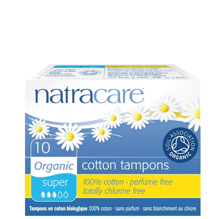 Organic Cotton Tampons Super, 10 st