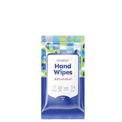 Hygienic Hand Wipes 62% Alcohol, 20 st