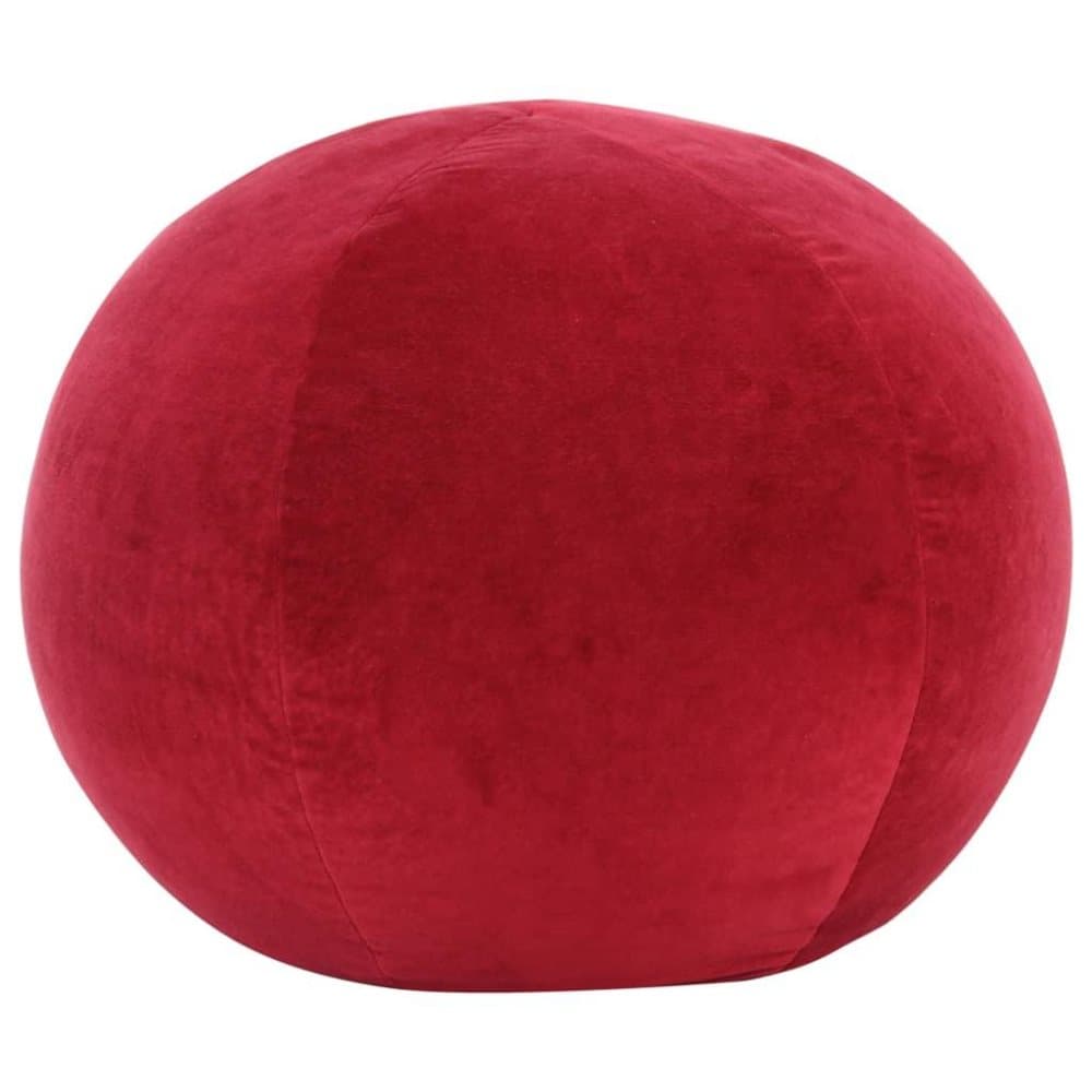 vidaXL puf bomuldsfløjl 50 x 35 cm rød