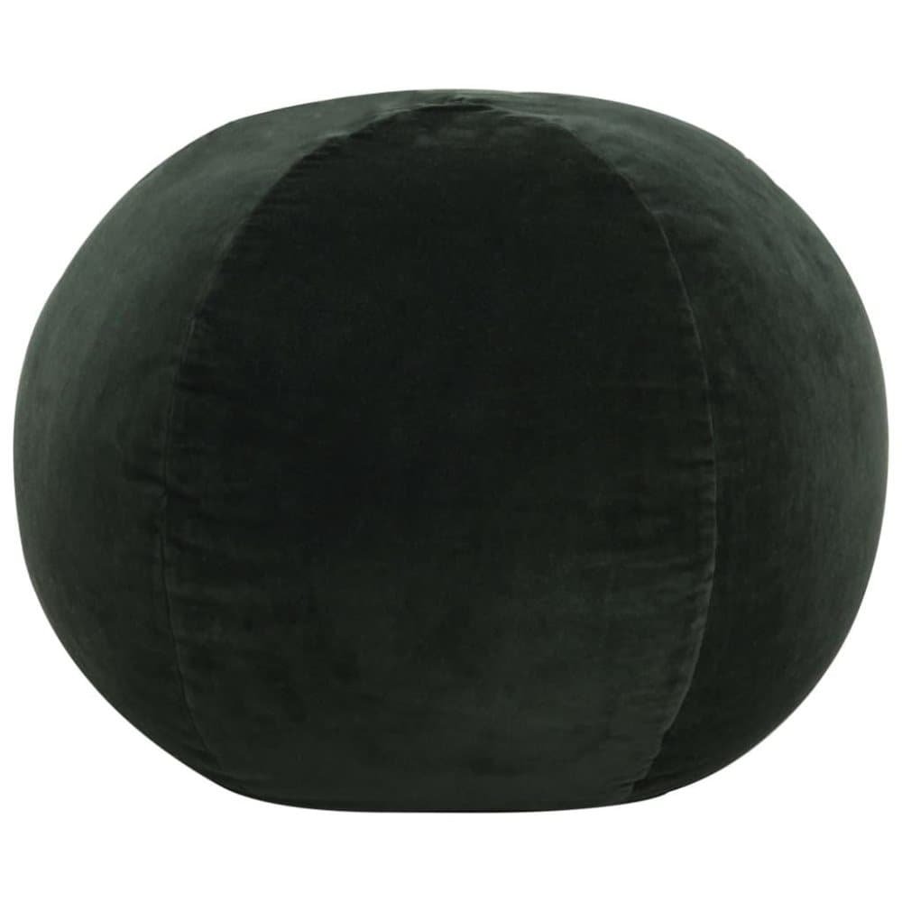 vidaXL puf bomuldsfløjl 50 x 35 cm grøn